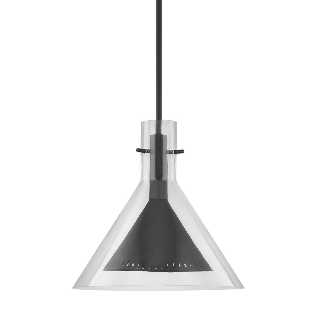 Atticus Pendant 14" X 13.5", Soft Black