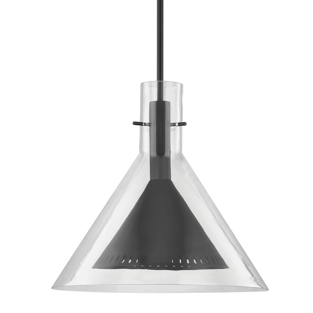 Atticus Pendant 20" X 18.25", Satin Black