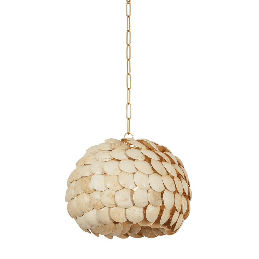 Edric Pendant 21.25" X 16.5", Vintage Gold Leaf