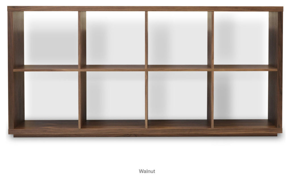 Malta Bookcase, Wenge Oak, 72" X 34.5"