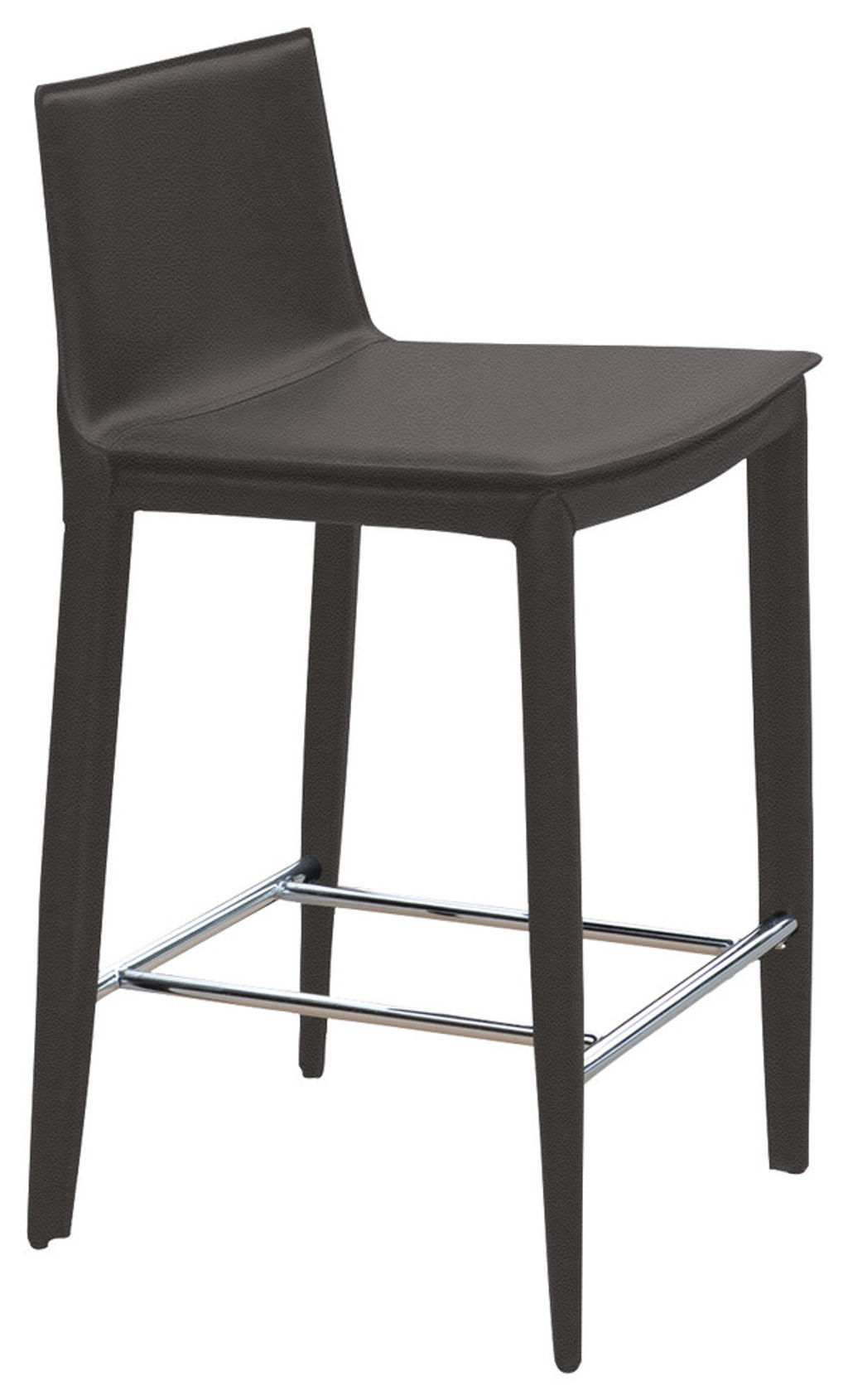 Tiffany Stools, Gray Bonded Leather, 17" X 38"