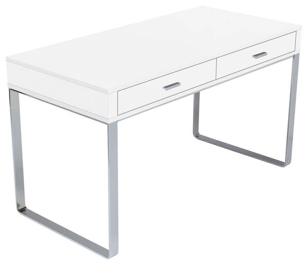 Xander Desk, White Lacquer