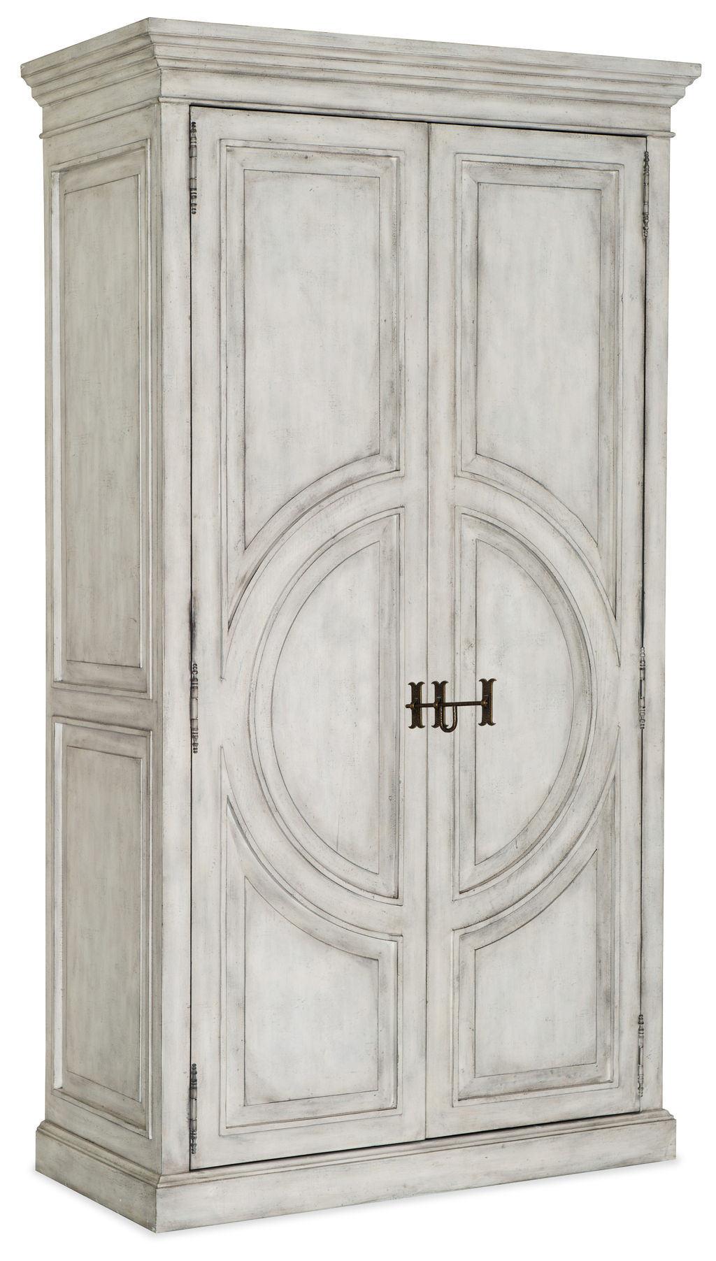 Storage Cabinet Wardrobe Armoire White Wash Wood