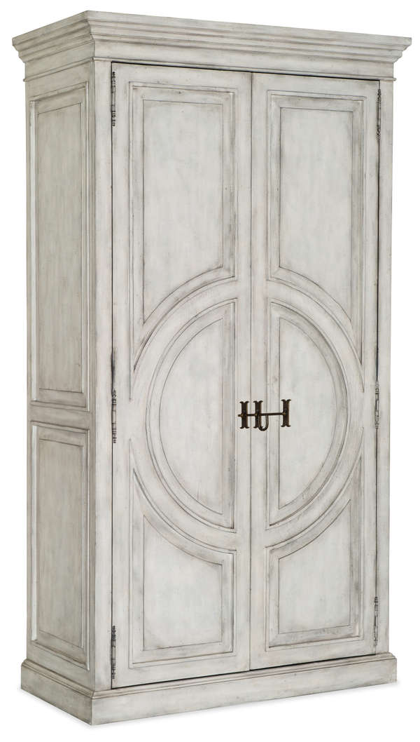 Storage Cabinet Wardrobe Armoire White Wash Wood