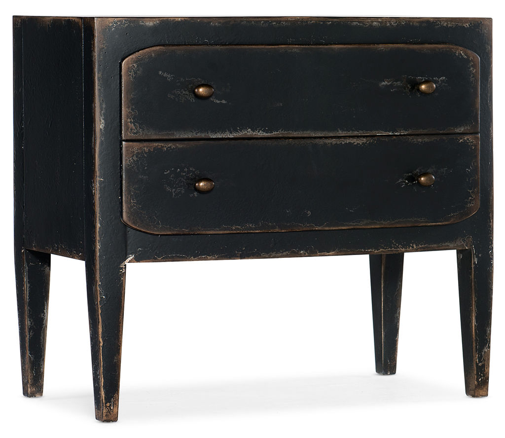 Preview image for Ciao Bella Two-Drawer Nightstand, Black