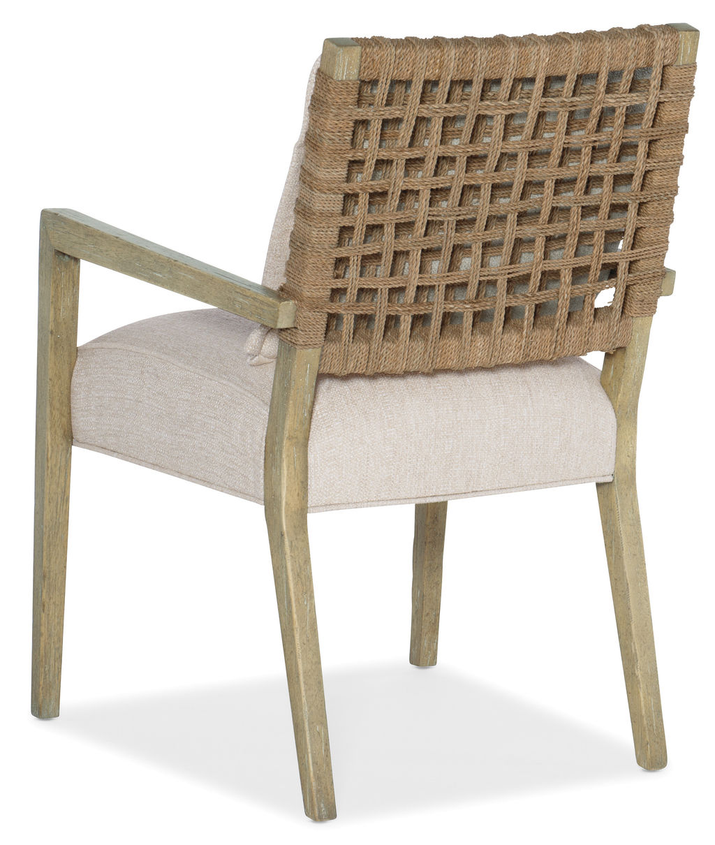 Hooker Furniture Surfrider Woven Back Arm Chair