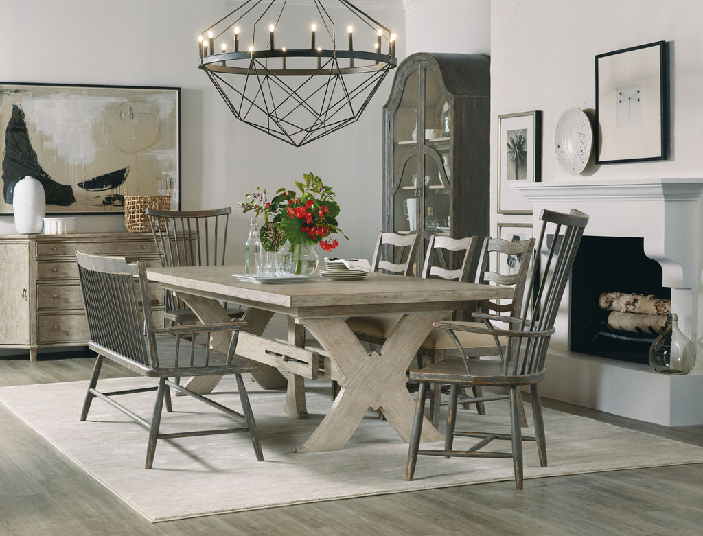 Alfresco Vittorio 80" Rectangle Dining Table W/ 2-22" Leaves
