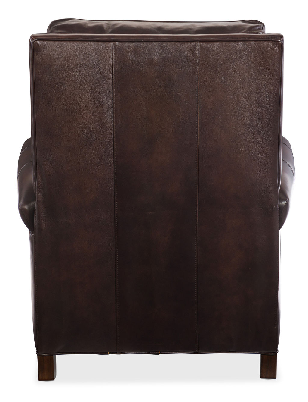 Classic Brown Leather Recliner With Headrest (39"H x 32.80"W)