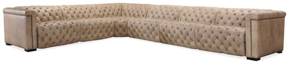 Savion Grandier 6-Piece Power Hr Sectional W/ 3 Power Recline
