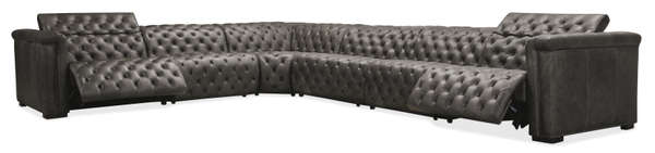 Savion Grandier 6 Pc Sectional W/ 3 Power Recline Power Headrest