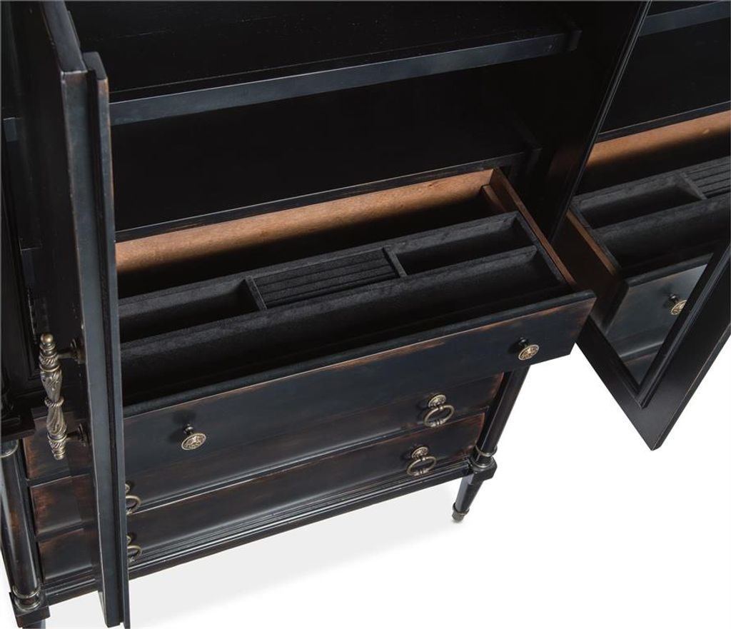 Charleston Jewelry Armoire 46" X 20.25" X 82"