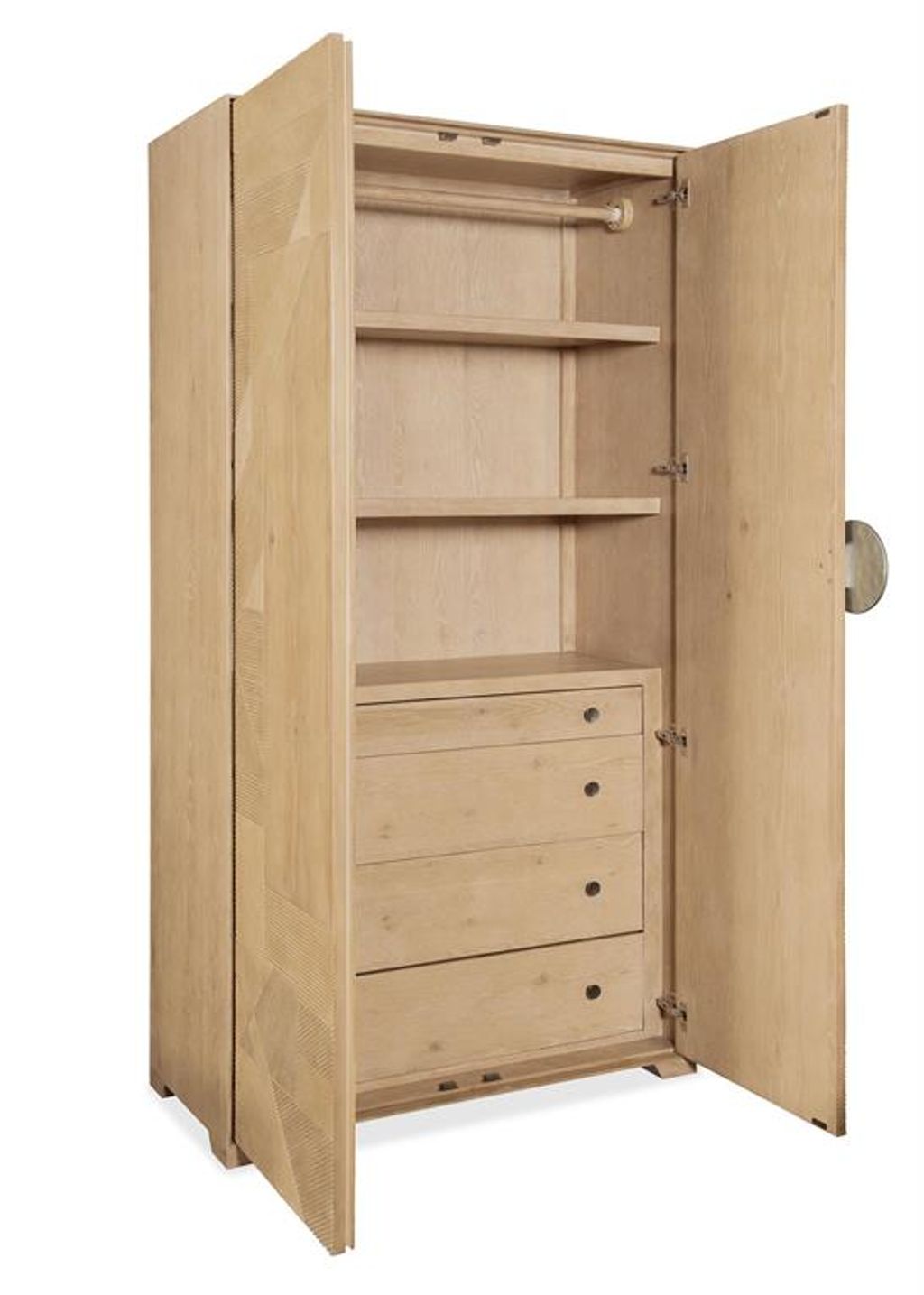 Retreat Split Rattan Wardrobe 44" X 20.5" X 84"