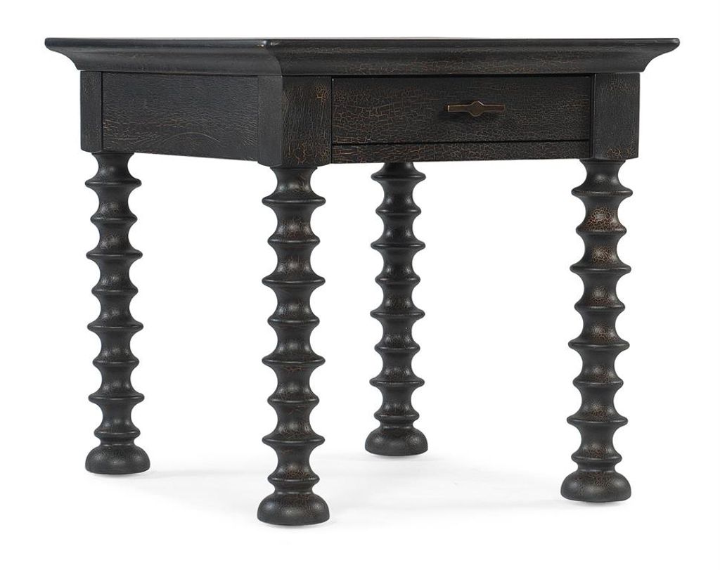 Big Sky Turned Leg End Table 24" X 28" X 24"