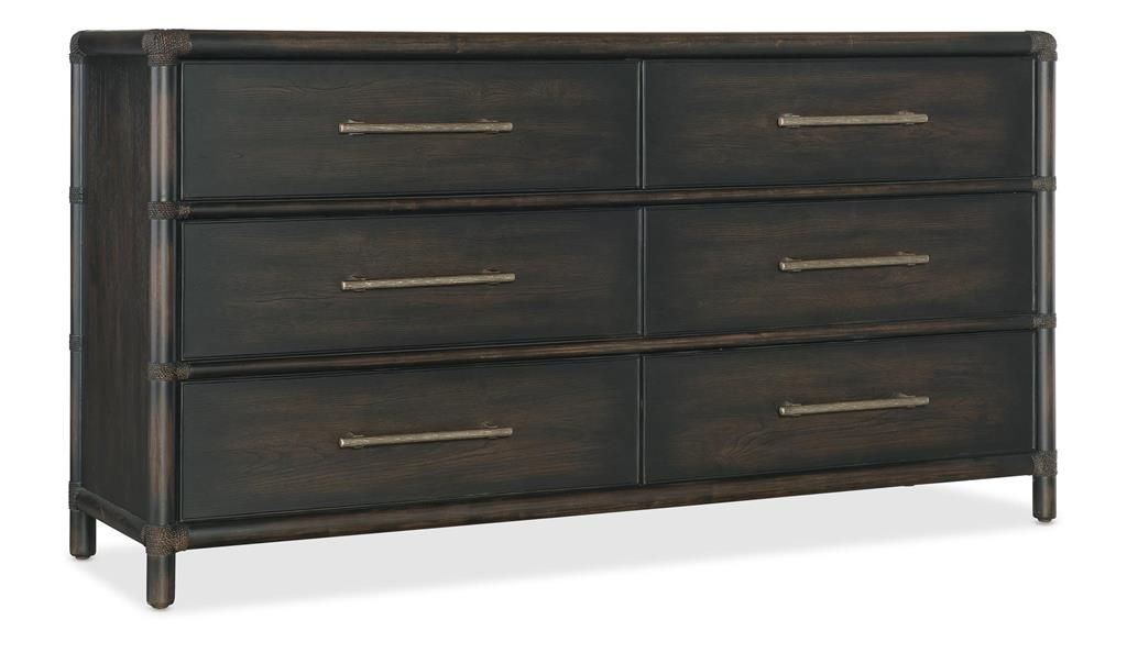 Preview image for Retreat Pole Rattan Dresser 68" X 19" X 36"
