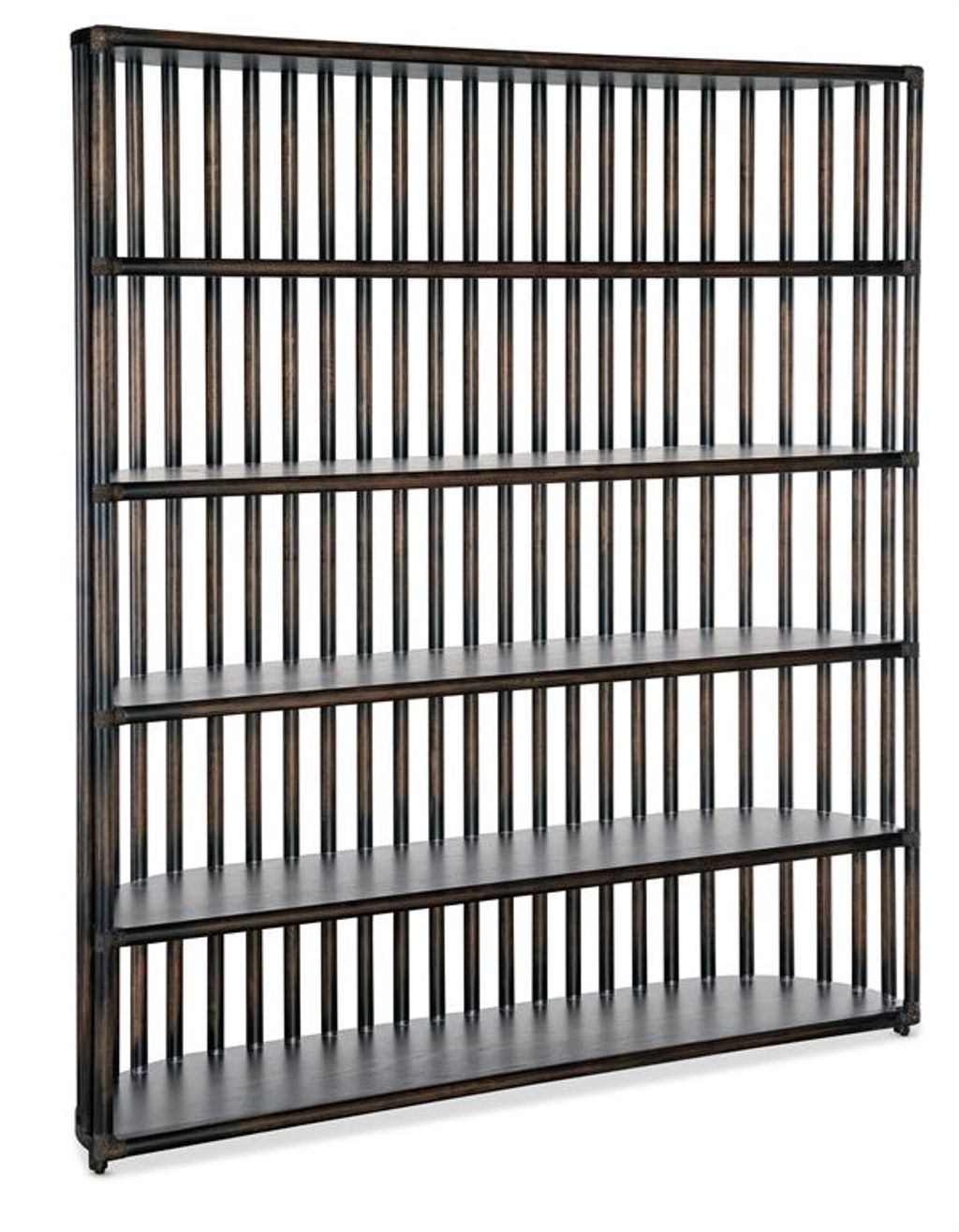 Preview image for Retreat Slatted Bookcase 66.25" X 16" X 77.5"