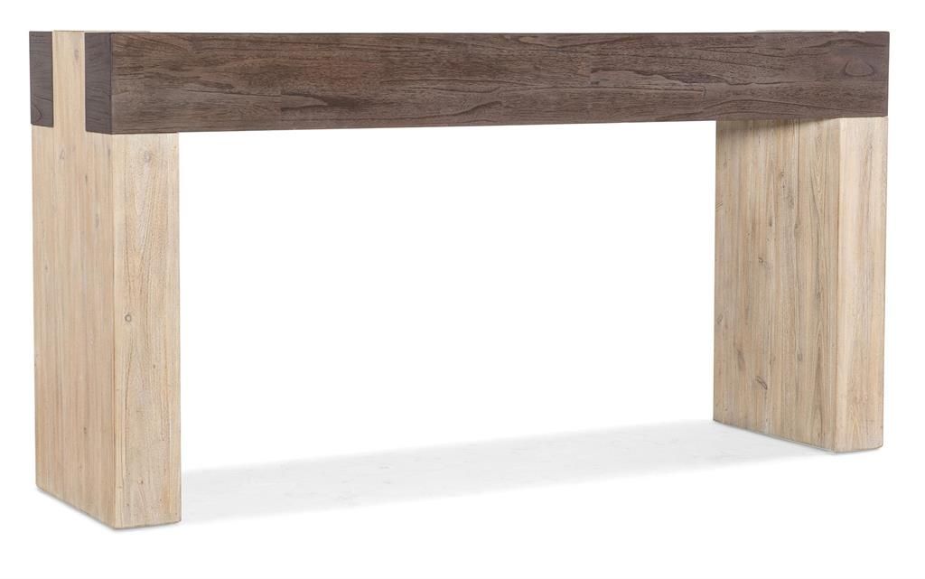 Preview image for Narrow Two Tone Dark & Light Wood Console Table 76 inch