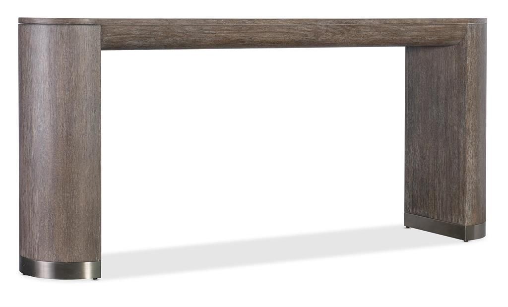Preview image for Modern Curved Console Table Dark Mink 76 inch