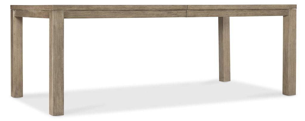 Transitional Rectangle Extension Dining Table with One 18" Leaf  to 84 to 102 inch