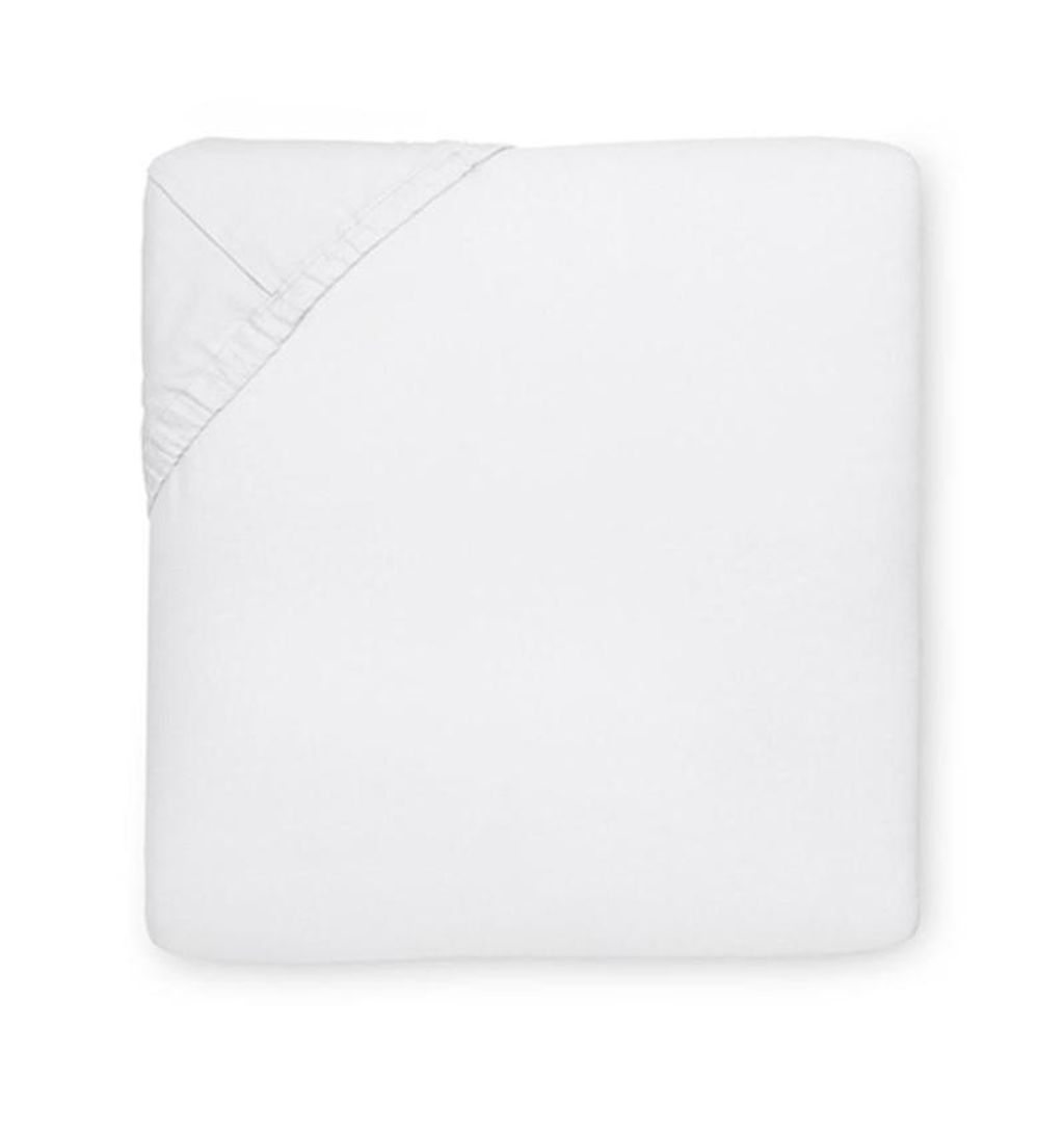 King Bottom Fitted Sheet 78X80X17 In White