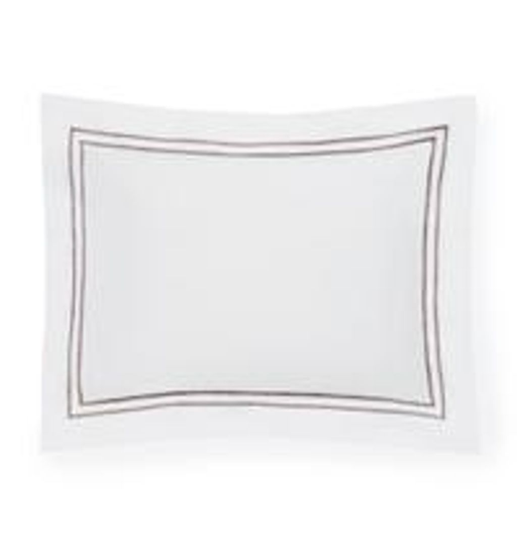 Preview image for Grande Hotel King Sham 21X36 In White/Grey