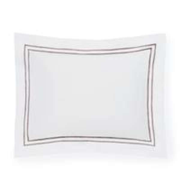 Grande Hotel King Sham 21X36 In White/Grey