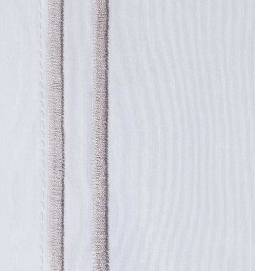 Grande Hotel King Sham 21X36 In White/Grey