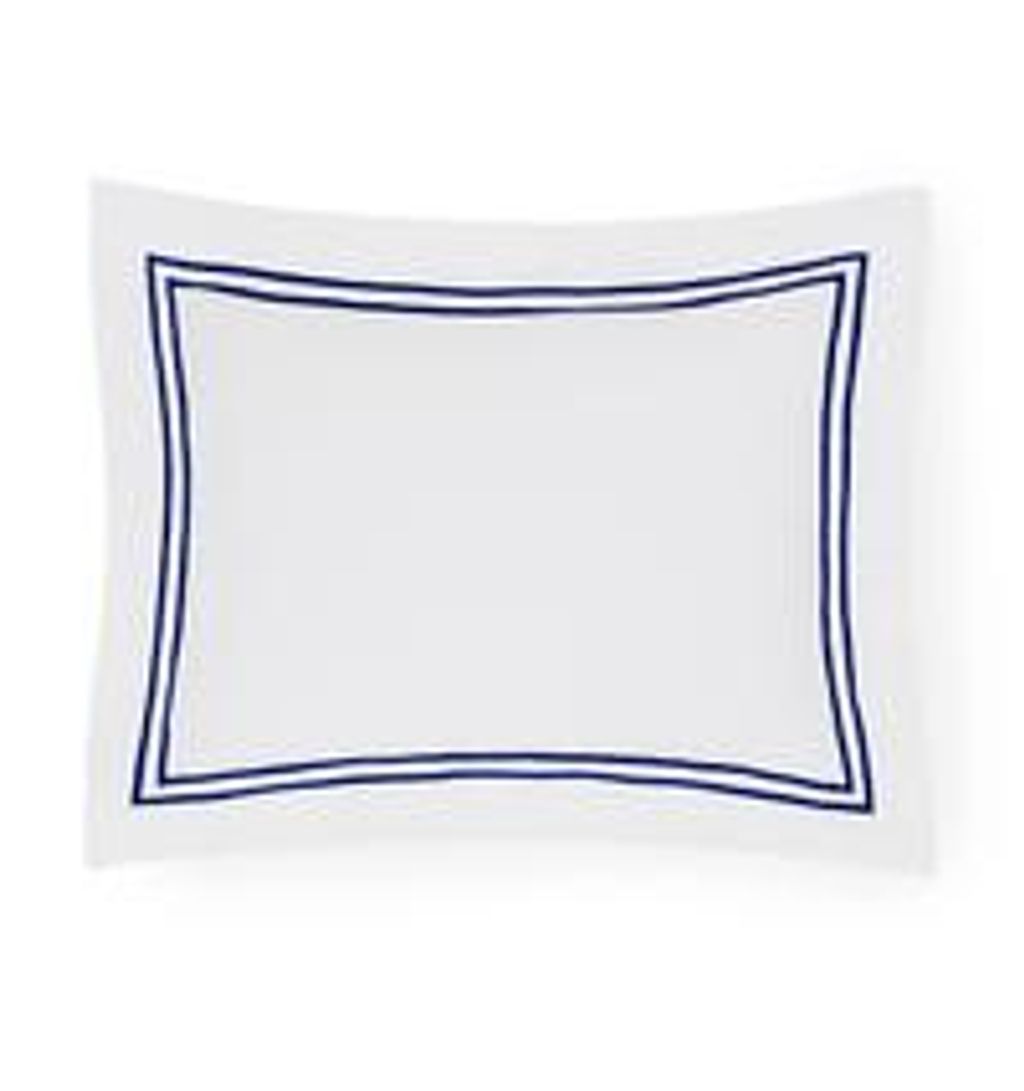 Preview image for Grande Hotel Standard Sham 21X26 In White/Navy