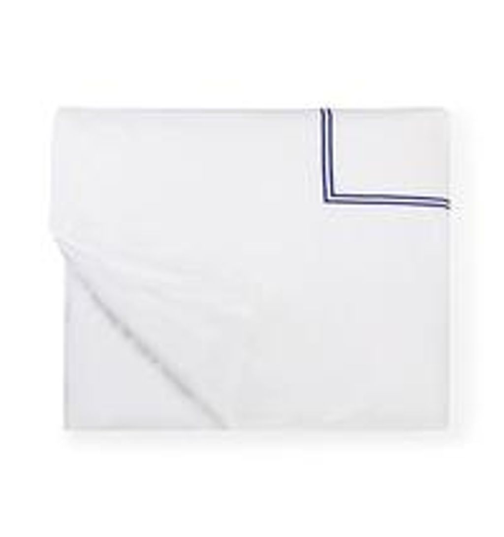 Preview image for Grande Hotel Full/Queen Duvet Cover 88X92 In White/Navy