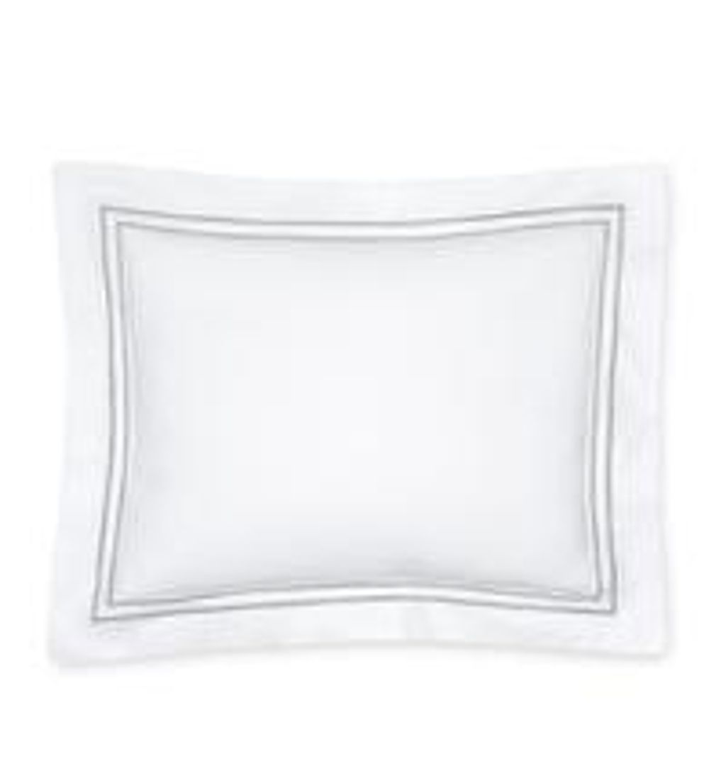 Preview image for Grande Hotel Standard Sham 21X26 In White/Silver