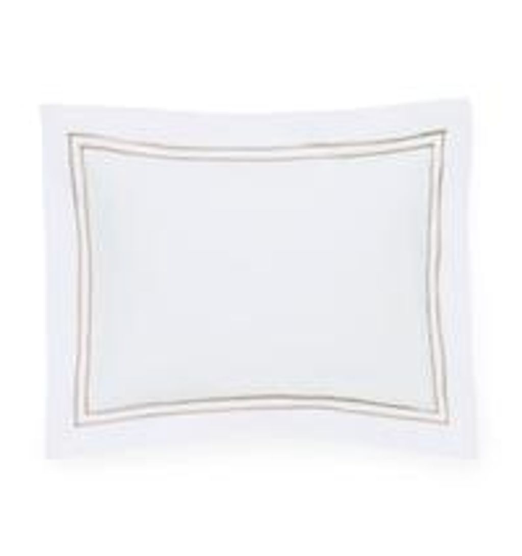 Preview image for Grande Hotel King Sham 21X36 In White/Taupe