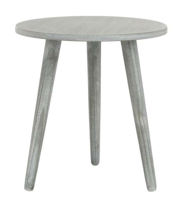 Orion Round Accent Table, 15.75" X 16.25", Slate Grey