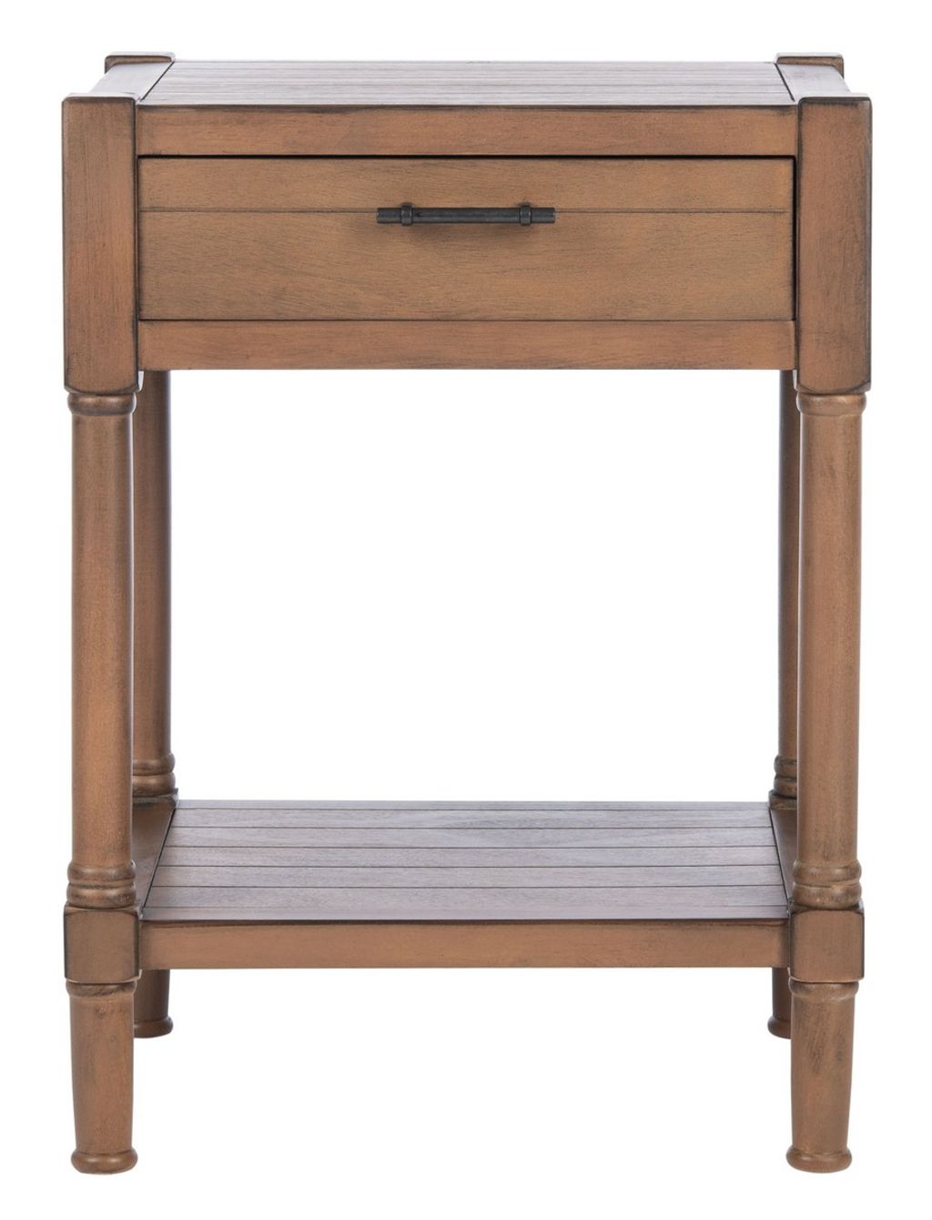 Filbert 1Drw Accent Table, 19" X 26", Brown