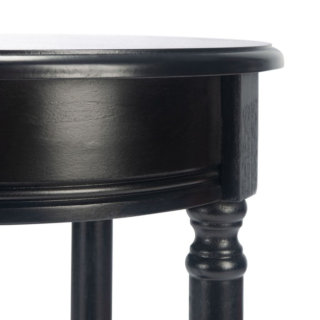 Tinsley Round Accent Table, 15.75" X 26", Black