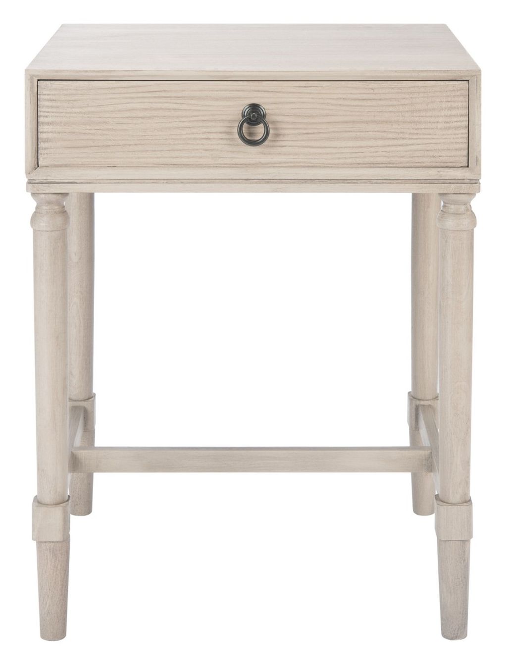 Mabel 1Drw Accent Table, 19" X 26", Greige
