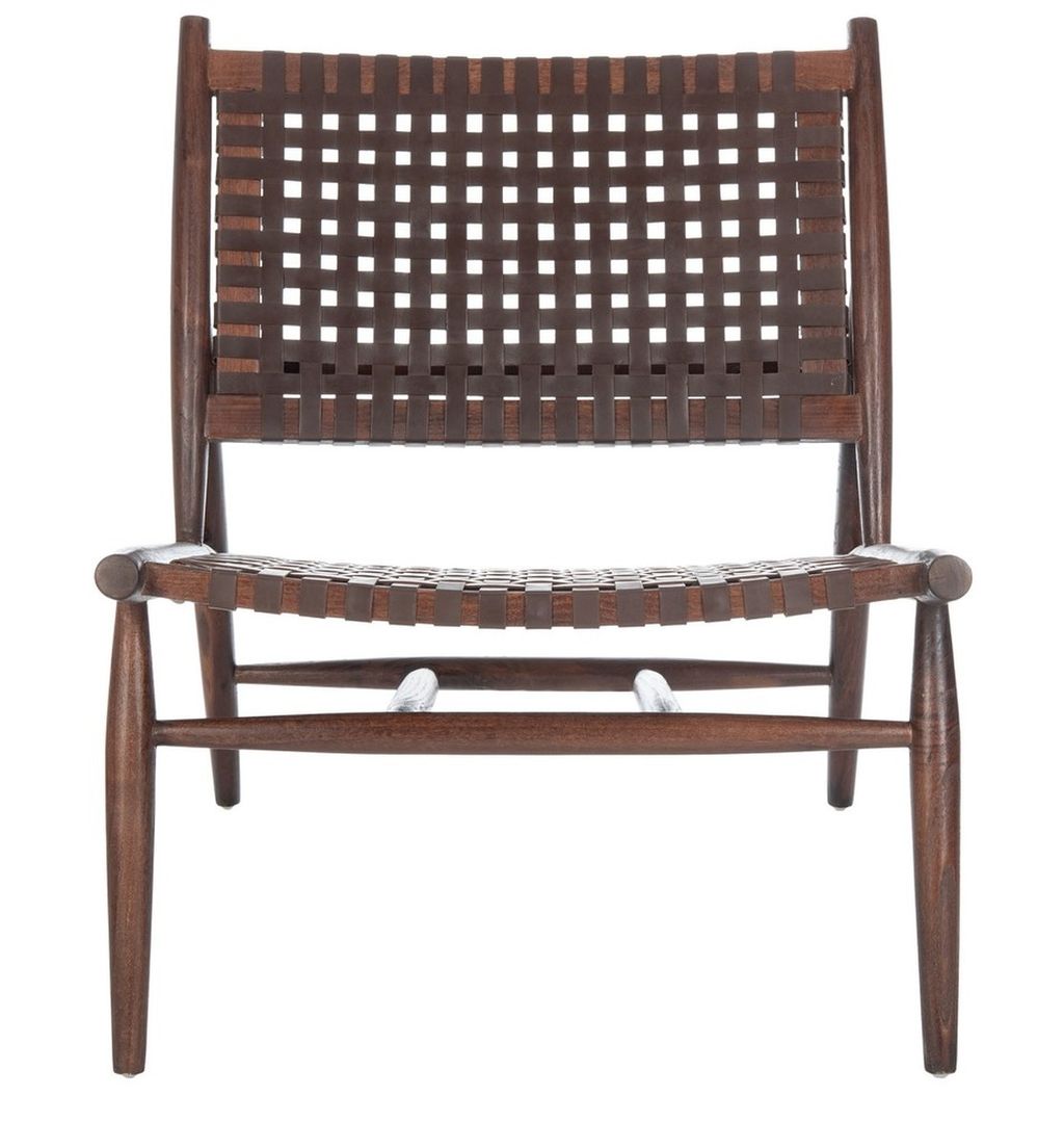 Preview image for Leather Woven Accent Chair