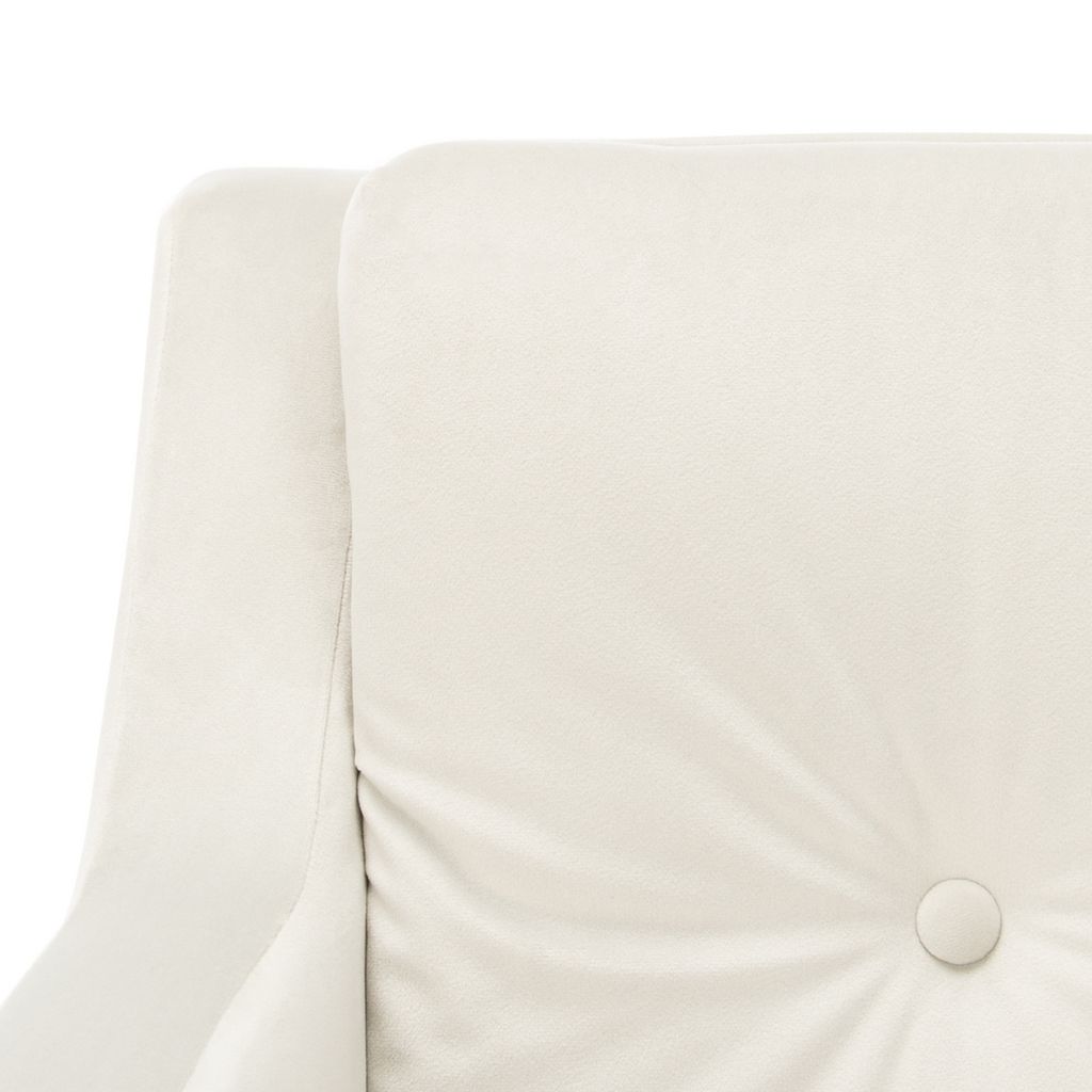 Mara Tufted Accent Chair, 30.31" X 33.86", Silver/Gold