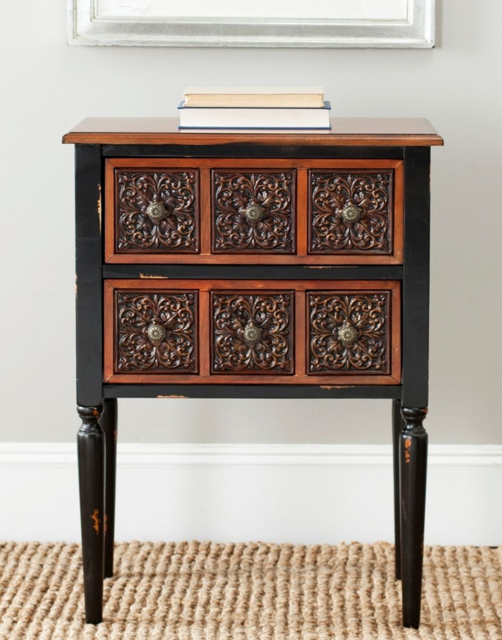 Kenneth 2 Drawer Side Table, 22.5" X 30.1"