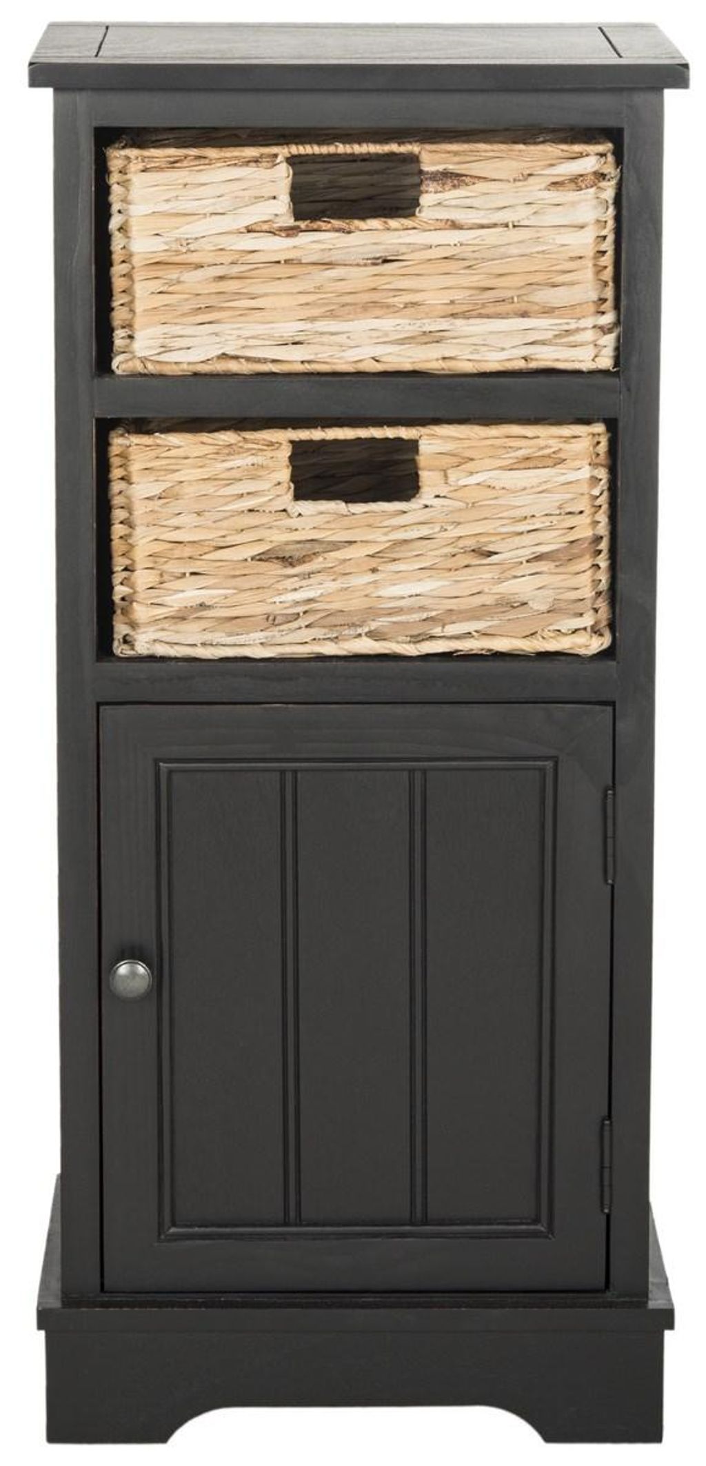Connery Cabinet, 15.9" X 35", Distressed Black