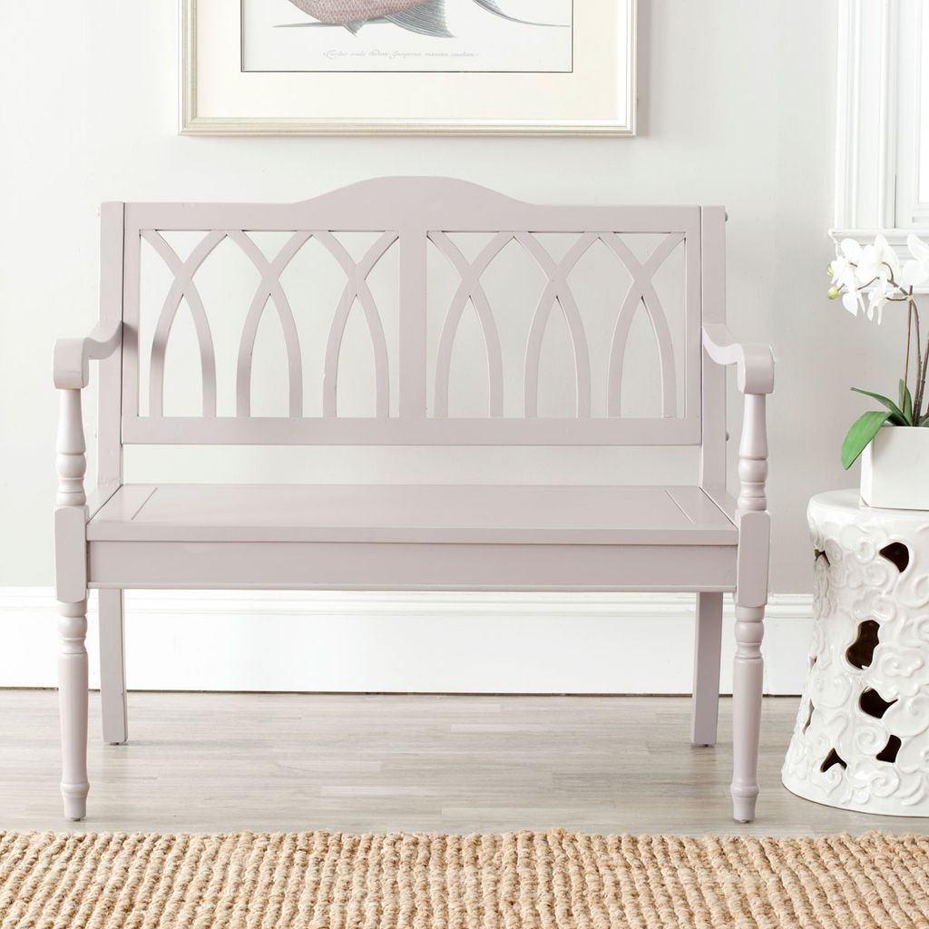 Benjamin Bench, 40" X 36", Quartz Grey
