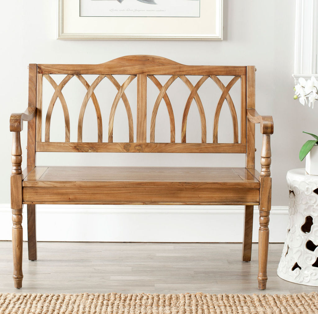 Benjamin Bench, 40" X 36", Oak
