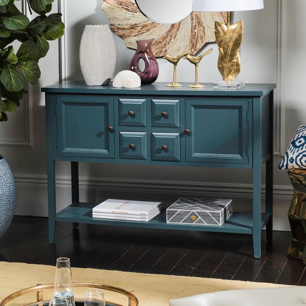 Charlotte Storage Sideboard, 45.7" X 34", Slate Teal