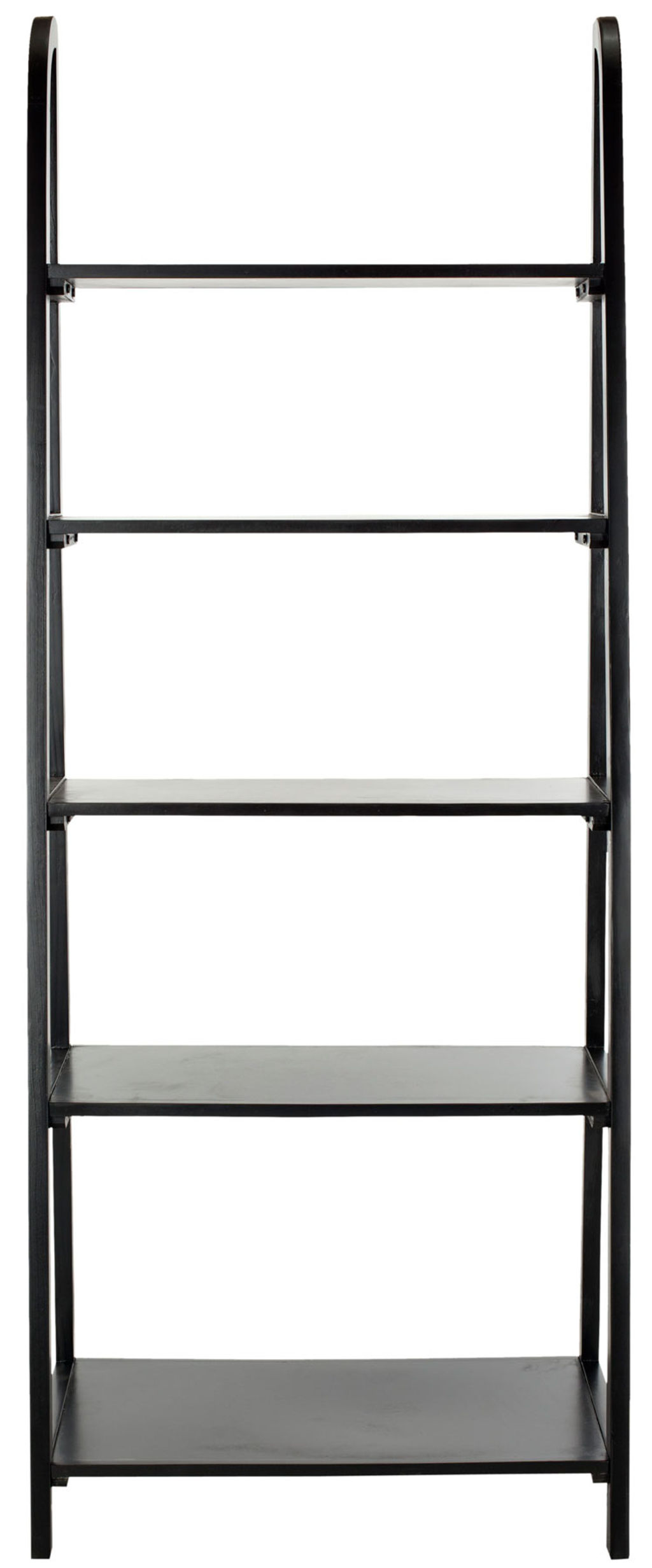 Preview image for Albert Etagere 5 Tier Ladder Shelves, 28" X 72.2", Black