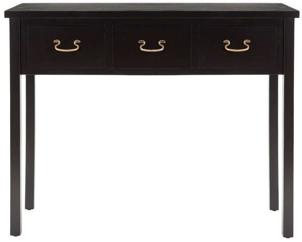 Cindy Console With Storage Drawers, 39.4" X 31.7", Black