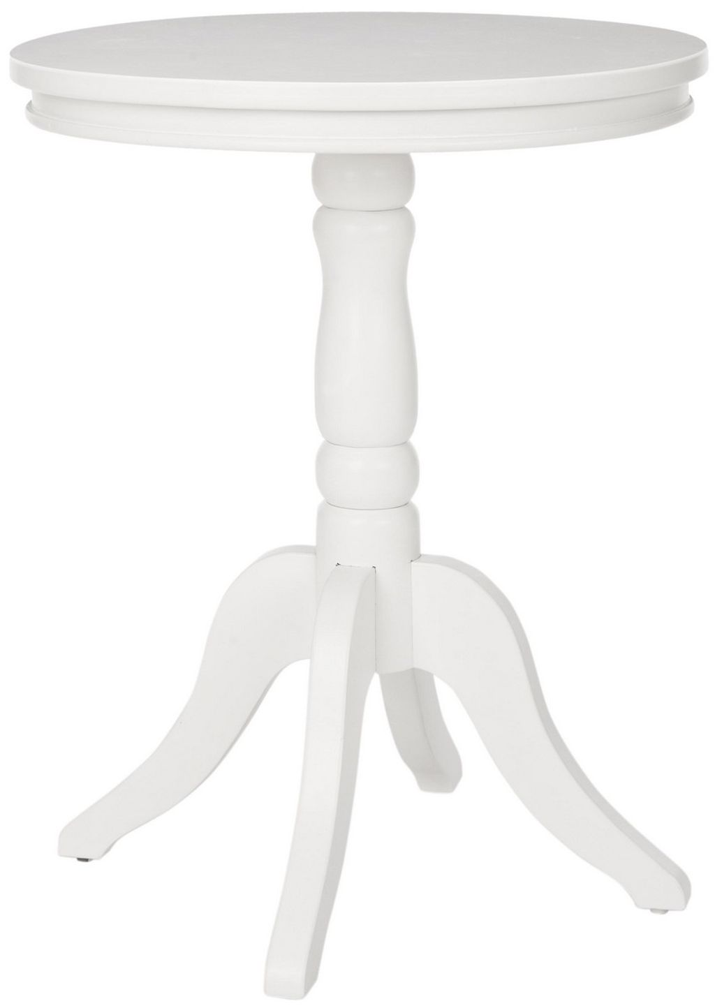 Living Room Side Table, 20.1" X 25.2", White