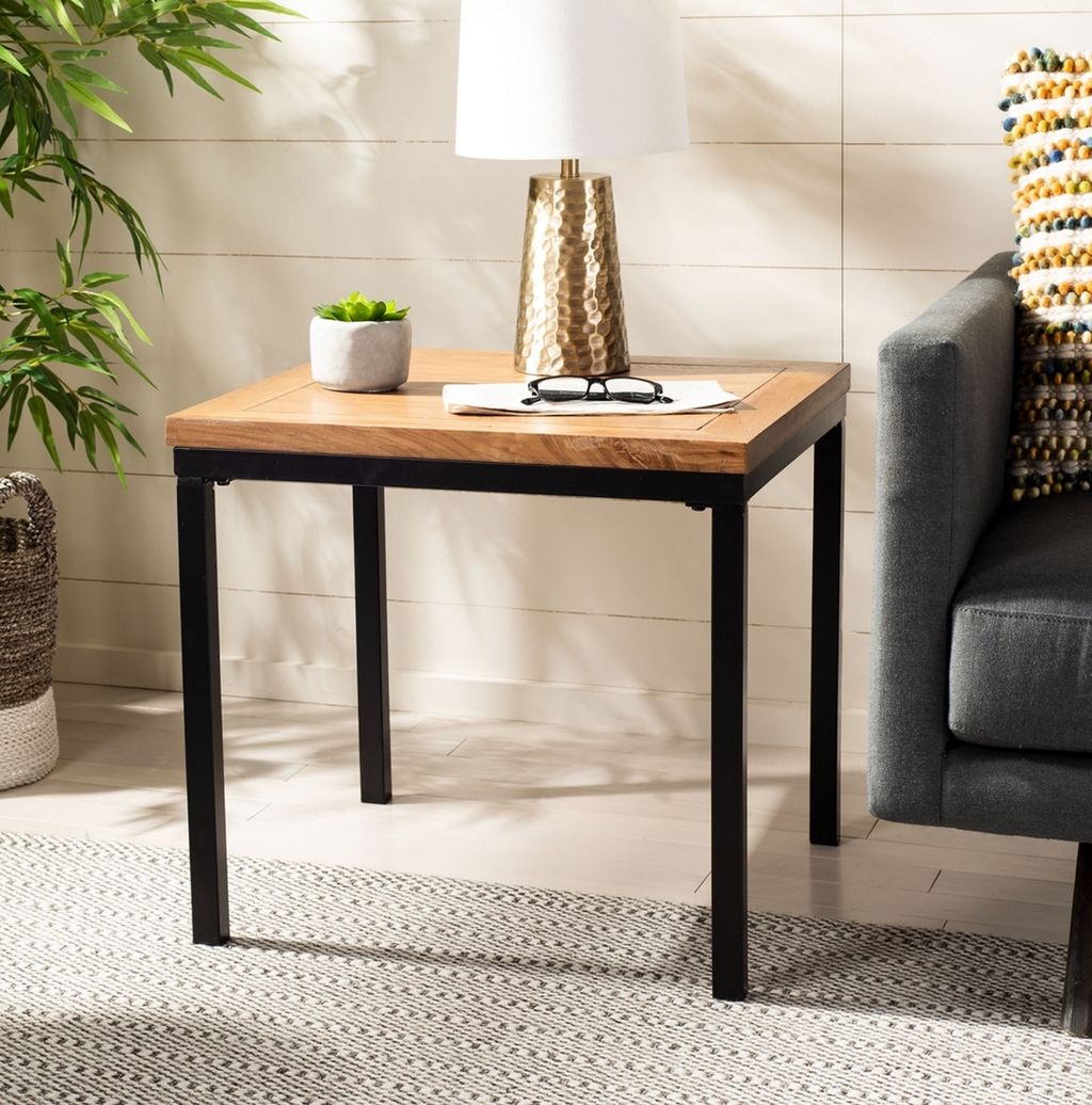 Dennis Wood Top Side Table, 23" X 20.9"