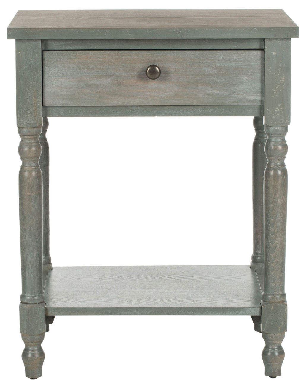 Tami Nightstand With Storage Drawer, 20" X 25", Ash Grey