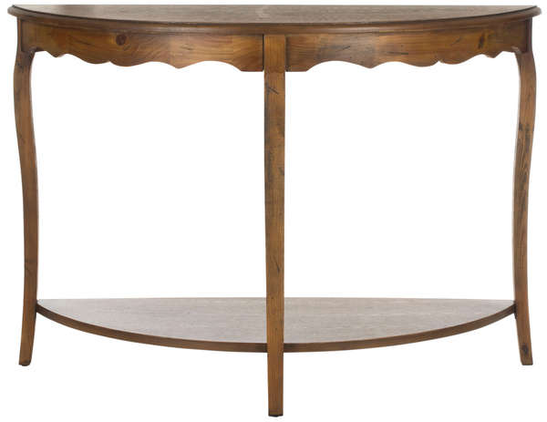 Christina Console, 48" X 33", Firewood/Medium Brown
