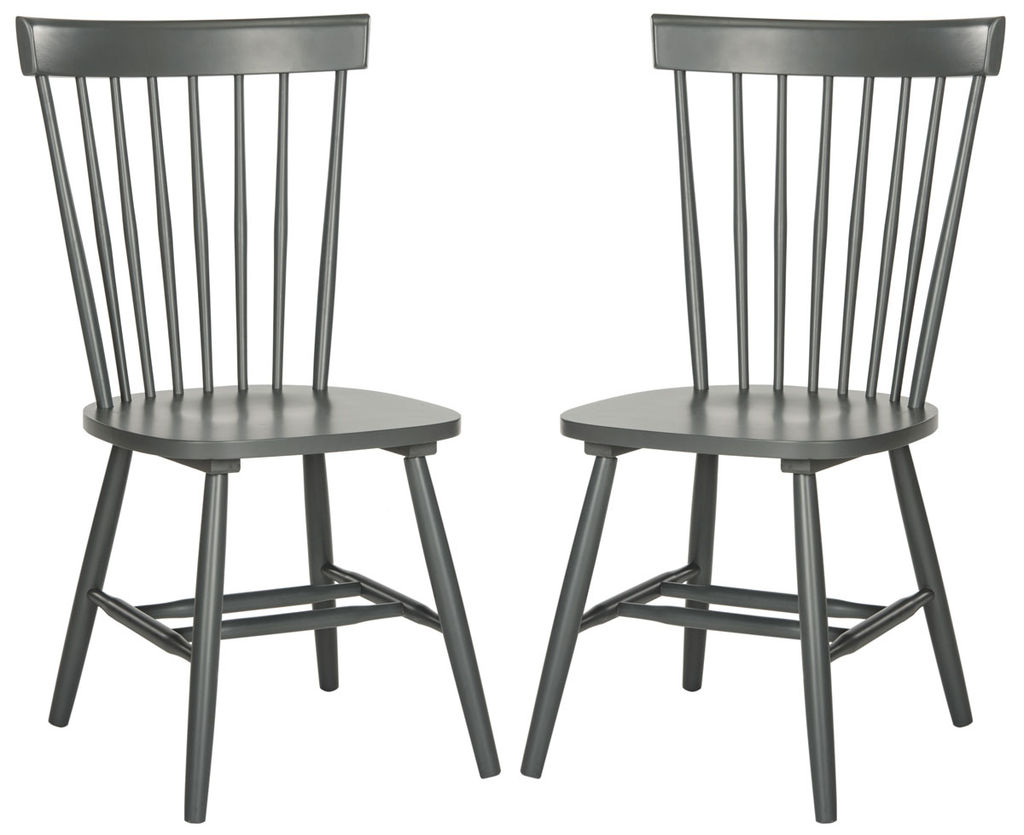 Preview image for Parker 17''H Spindle Dining Chair, Set Of 2, 20.5" X 36", Charcoal Grey