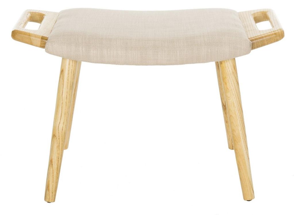 Yara Bench, 11.81" X 15.35", Beige/Natural