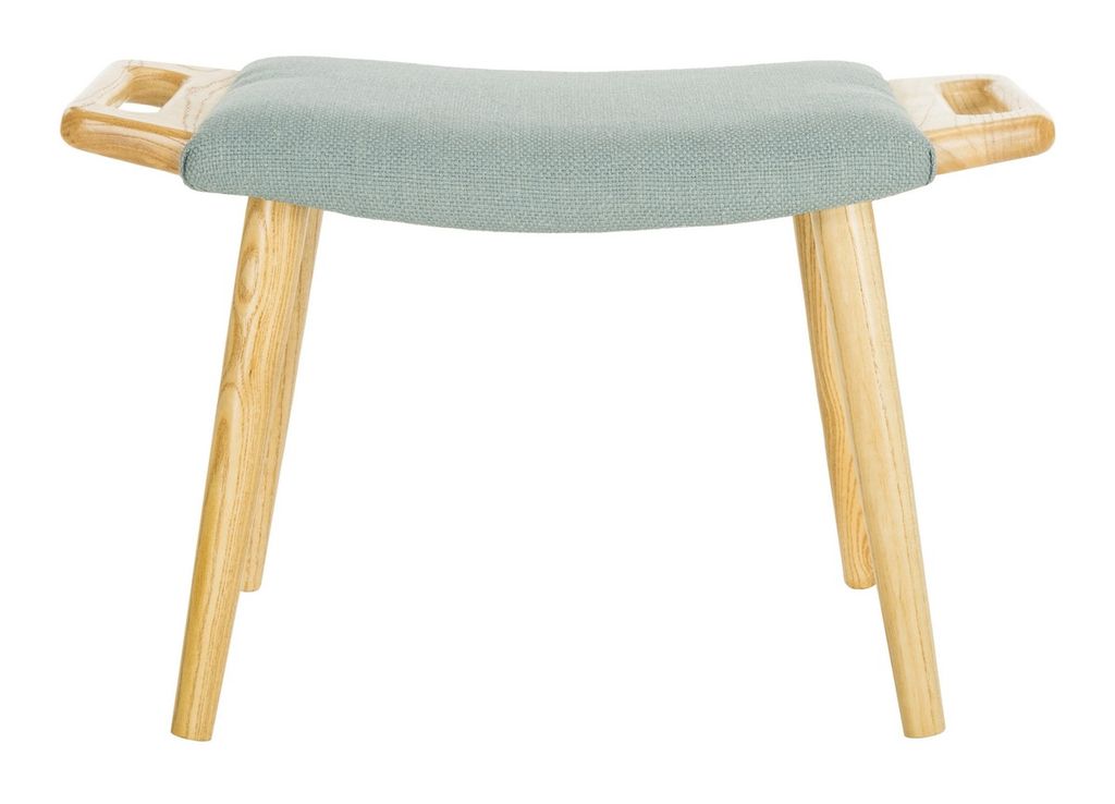 Yara Bench, 11.81" X 15.35", Blue/Natural